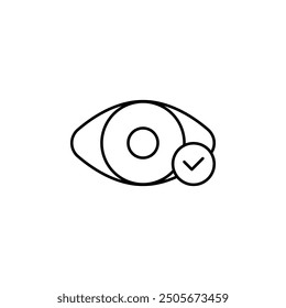 Minimalist Eye Icons set - Simple Line Art Ocular Graphic for Vision Concepts, Observational Symbols in Modern Art Style