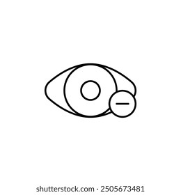 Minimalist Eye Icons set - Simple Line Art Ocular Graphic for Vision Concepts, Observational Symbols in Modern Art Style