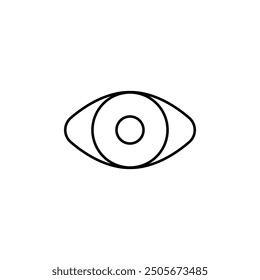 Minimalist Eye Icons set - Simple Line Art Ocular Graphic for Vision Concepts, Observational Symbols in Modern Art Style