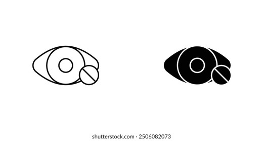 Minimalist Eye Icons set - Simple Line Art Ocular Graphic for Vision Concepts, Observational Symbols in Modern Art Style