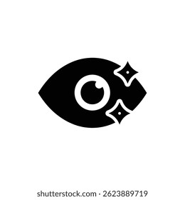 Minimalist Eye with Sparkle Indicating Emotional Awareness Icon