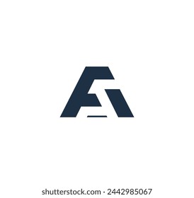 Minimalist FA Logo Design: Sleek and Simple Initials Concept