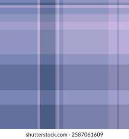 Minimalist fabric check textile, punk seamless vector background. Stripe texture tartan plaid pattern in pastel and blue colors palette.