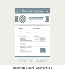 Minimalist Fashion Designer CV Template