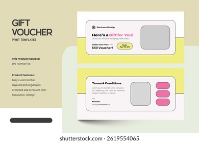 Minimalist Fashion Gift Voucher Coupon Template