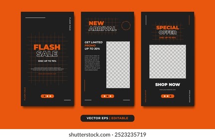 Minimalist fashion social media stories template