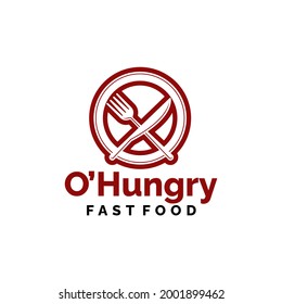 Minimalist Fast Food Restaurant Resto Logo design