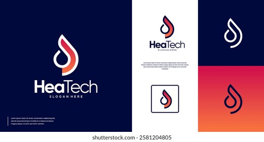 minimalist fire logo, digital symbol of technology, future energy solution, graphic design illustration.