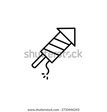 Minimalist Firework Icon For Festive Events, Celebration And Special Occasions