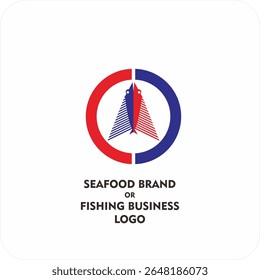 Minimalist Fish Logo Design – Simple Line Art for Seafood Brand or Fishing Business