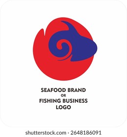 Minimalist Fish Logo Design – Simple Line Art for Seafood Brand or Fishing Business