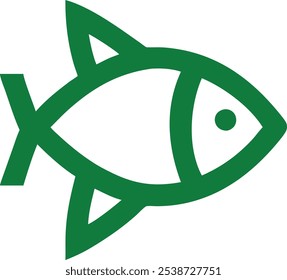 Vector minimalista de iconos de contorno de pescado perfecto para menús de mariscos, empaques y diseños de temática marina. Añade un toque elegante y moderno a los proyectos de marca culinaria y de restaurantes.