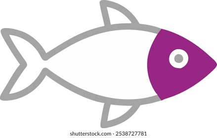 Vector minimalista de iconos de contorno de pescado perfecto para menús de mariscos, empaques y diseños de temática marina. Añade un toque elegante y moderno a los proyectos de marca culinaria y de restaurantes.