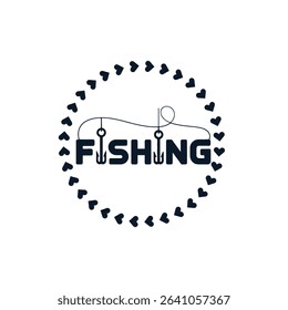 Minimalist Fishing Logo with Rod and Curved Line in Script Font
Black and White Fishing Typography Design with Rod and Silhouette
Fishing Logo with Rod as Letter and Curved Line Typography
