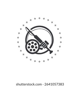 Minimalist Fishing Logo with Rod and Curved Line in Script Font
Black and White Fishing Typography Design with Rod and Silhouette
Fishing Logo with Rod as Letter and Curved Line Typography
