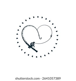 Minimalist Fishing Logo with Rod and Curved Line in Script Font
Black and White Fishing Typography Design with Rod and Silhouette
Fishing Logo with Rod as Letter and Curved Line Typography
