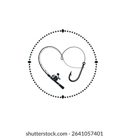 Minimalist Fishing Logo with Rod and Curved Line in Script Font
Black and White Fishing Typography Design with Rod and Silhouette
Fishing Logo with Rod as Letter and Curved Line Typography
