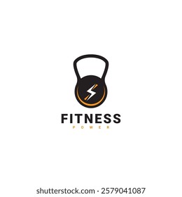 Minimalist fitness logo design. Modern and simple fitness, gym, workout and personal trainer logo concept for business design