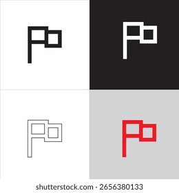 Símbolo de bandera minimalista en estilo Vector. Perfecto para mapas, App o íconos web. Diseño limpio adecuado para varios proyectos. Totalmente escalable y fácil de personalizar.
