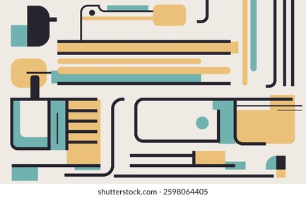 minimalist flat accessories design modern vector graphic illustration