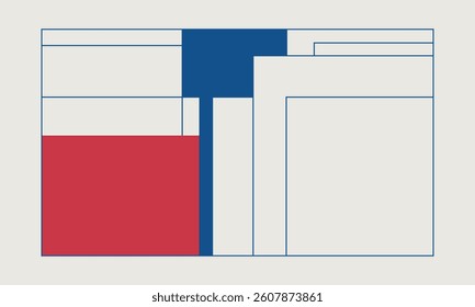 minimalist flat artistic design modern vector graphic illustration