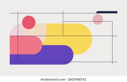 minimalist flat backdrop design modern vector graphic illustration