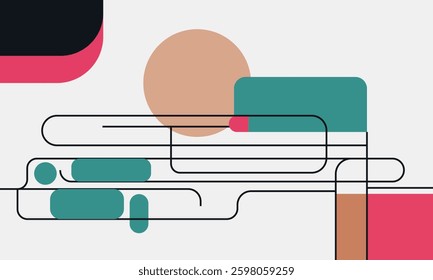 minimalist flat belt design modern vector graphic illustration