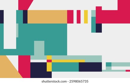 minimalist flat block design modern vector graphic illustration