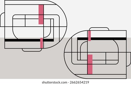 minimalist flat build design modern vector graphic illustration