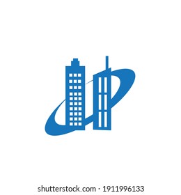 Minimalist or Flat Building Logo or icon