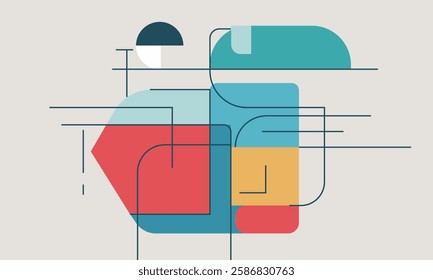 minimalist flat business design modern vector graphic illustration