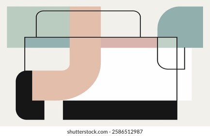 minimalist flat circle design modern vector graphic illustration