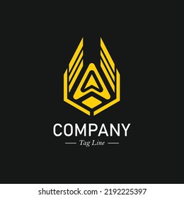 Minimalist flat company logo template