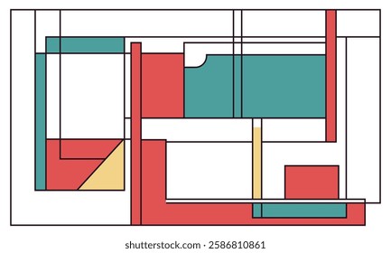 minimalist flat cross design modern vector graphic illustration