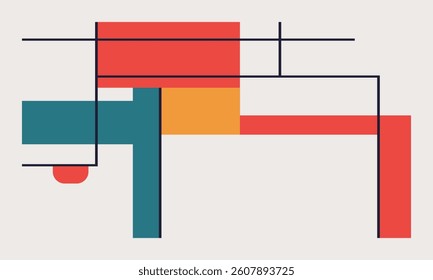minimalist flat dash design modern vector graphic illustration