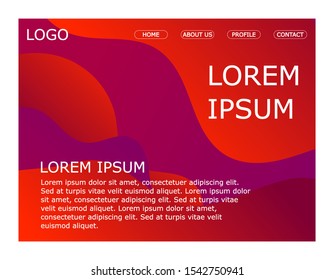minimalist flat design with gradient color. can use for wallpaper and landing page to your website.