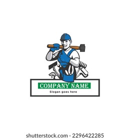 Diseño plano minimalista diseño de logotipo manual plantilla vectorial