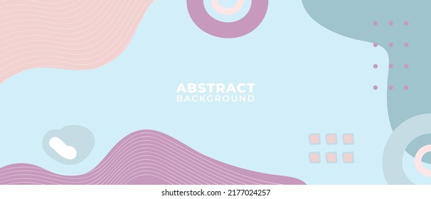Minimalist flat design with memphis geometric ornament, earth tone color abstract background