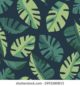 minimalist flat design of vector illustration of montserrat leaf