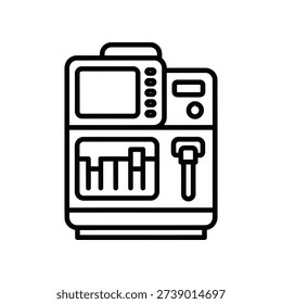 Minimalist flat design vector illustration of a vintage microwave oven, perfect for kitchen appliance graphics, cooking guides, and modern retro design projects.
