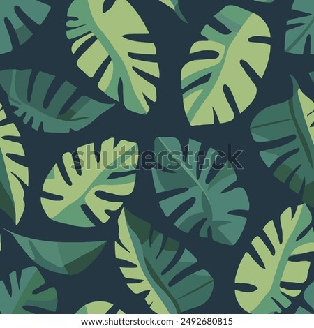 minimalist flat design of vector illustration of montserrat leaf