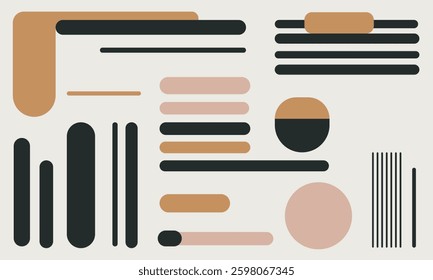 minimalist flat dot design modern vector graphic illustration