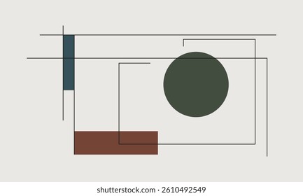 minimalist flat drawing design modern vector graphic illustration