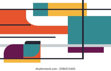 minimalist flat element design modern vector graphic illustration