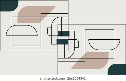 minimalist flat element design modern vector graphic illustration