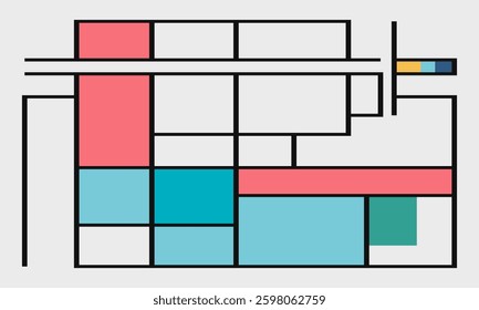 minimalist flat frame design modern vector graphic illustration