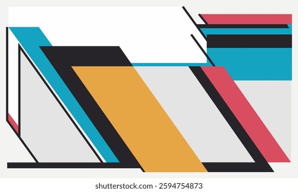 minimalist flat fun design modern vector graphic illustration