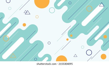 Minimalist Flat Geometric Background Design