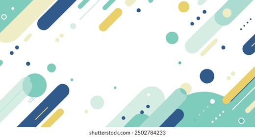 Minimalist flat geometric background design