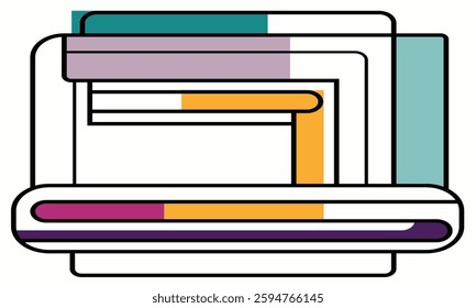 minimalist flat gradient design modern vector graphic illustration